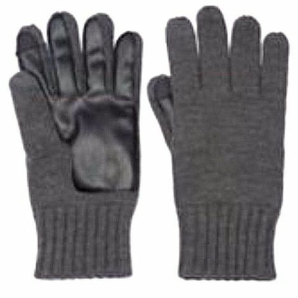 Men's Apt. 9 Grey Knit Touchscreen-Compatible Gloves Size: M/L